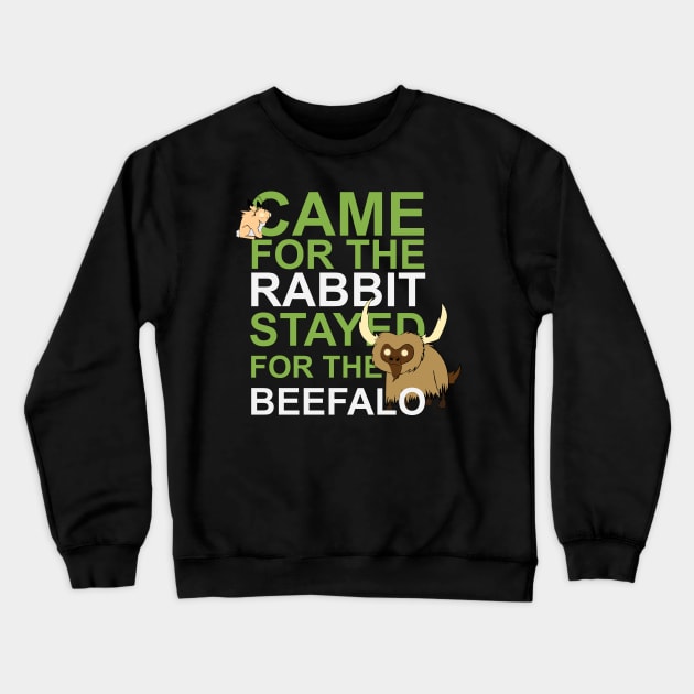 Don't Starve Beefalo! (Light) Crewneck Sweatshirt by acorntree